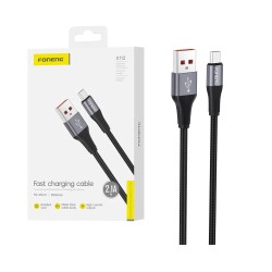 Foneng Cable X112 Micro 2.1A 1m Black